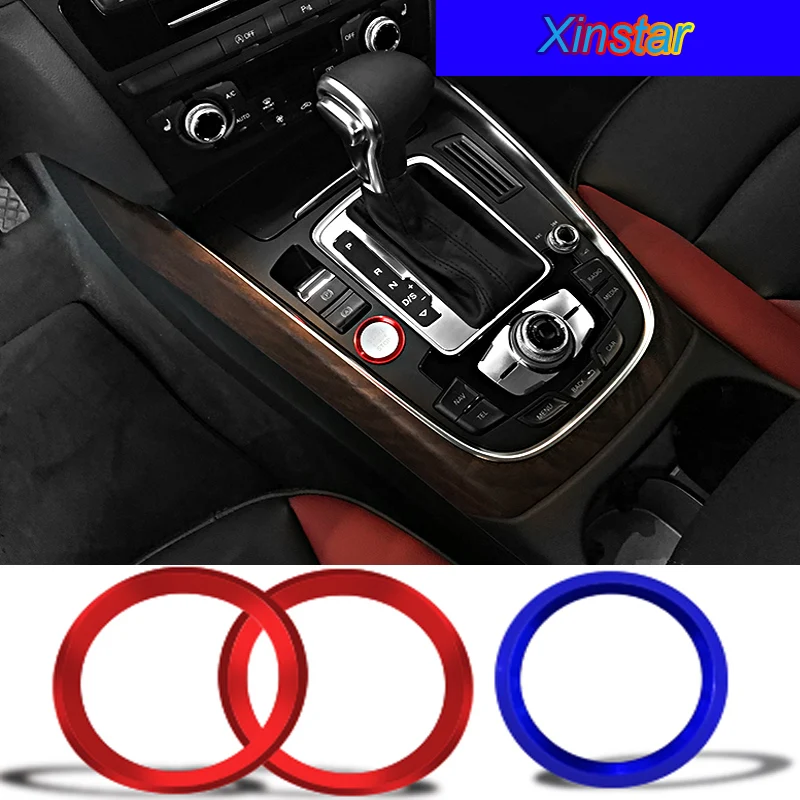 

Aluminum alloy car start stop engine sticker car interior decoration sticker for Audi A6 A5 A7 A4 Q5