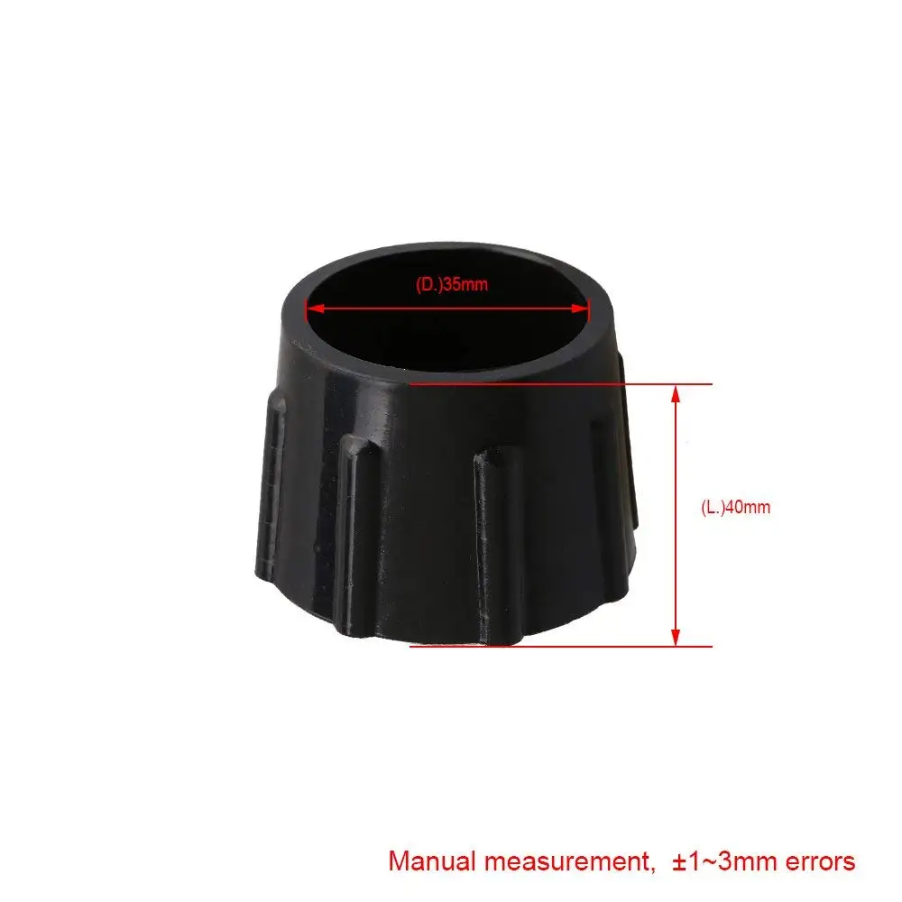 

8Pcs 35mm ID Black Round Furniture Chair Table Leg Foot Rubber Covers Floor Protectors Cap Anti-Slip