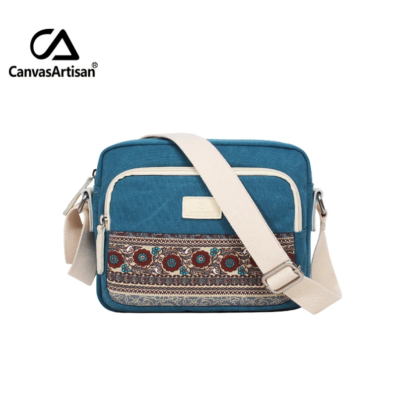 Холщовые ретро сумки для мужчин и женщин Canvasartisan дорожные через плечо сумка