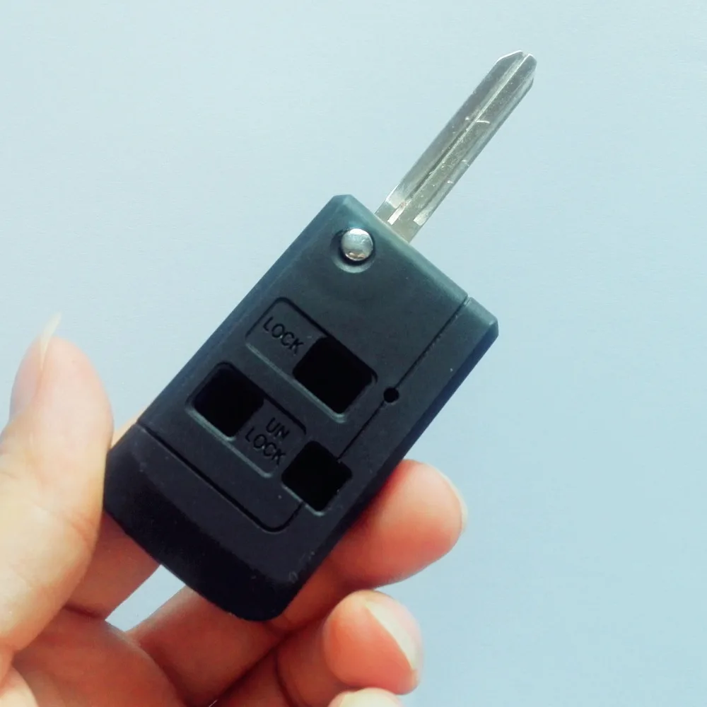 С логотипом замена для Toyota Rav4 Corolla Camry Echo Prado Celica Tarago TOY43 3 кнопки флип чехол с