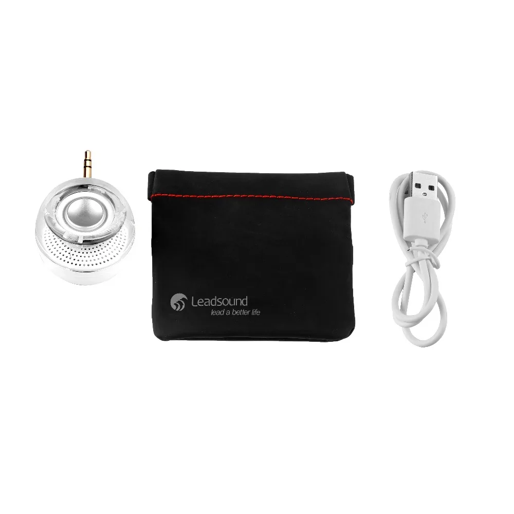 Белая/черная портативная мини Колонка 3 5 мм Aux перезаряжаемый громкоговоритель