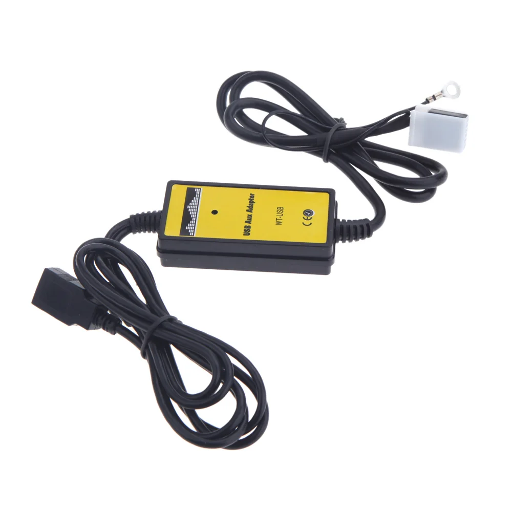 12 контактный Автомобильный USB кабель Aux in адаптер mp3 плеер радио интерфейс для VW Audi