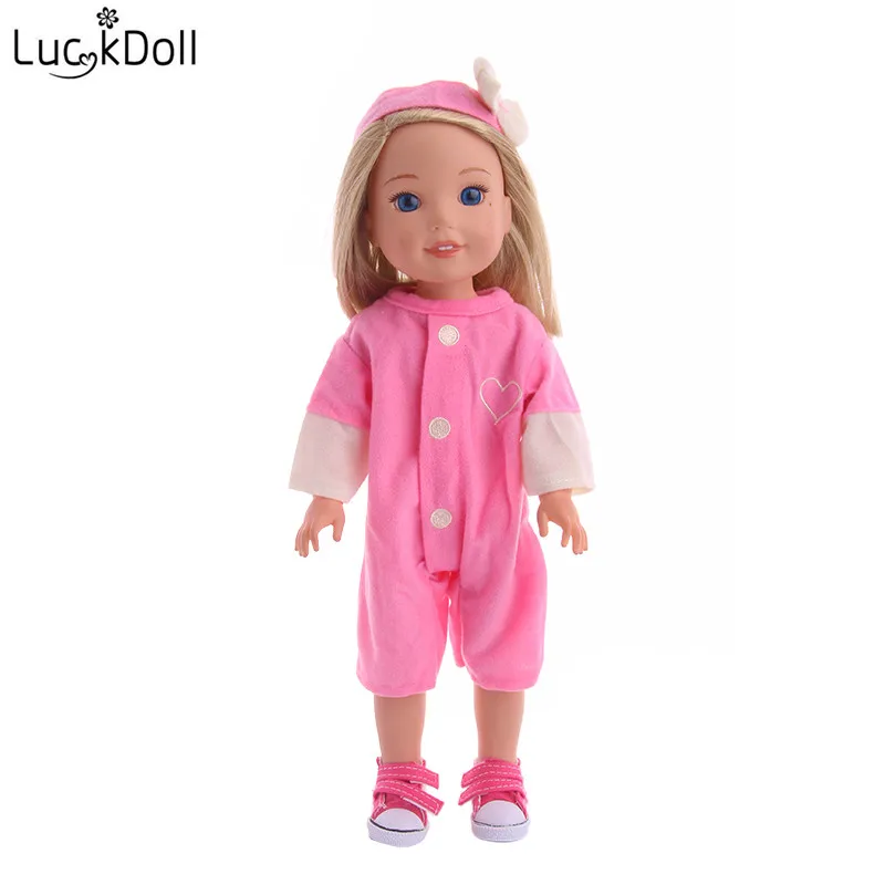 LUCKDOLL Красивые милые паджаматы ручной работы для 14 5 дюймов аксессуары кукол