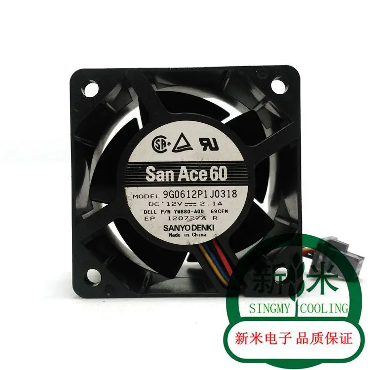 Используется SANYO DENKI SAN ACE 9G0612P1J0318 12V 2.1A 6038 6 см и 4-мя линиями серверный блок питания ATX вентилятор охлаждения