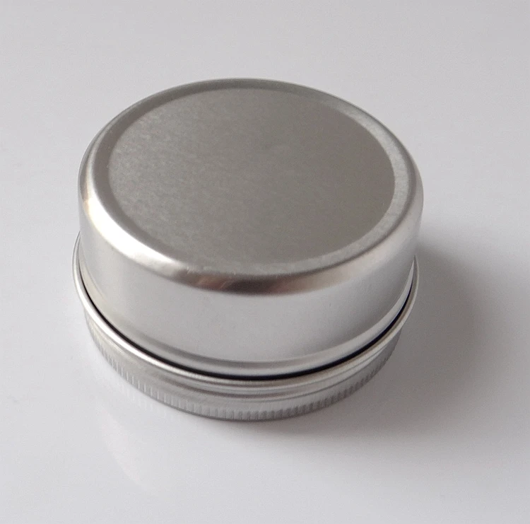 

50pcs/lot Aluminum cream jars with screw lid aluminum tins aluminum balm container ,10g15g25g30g50g60g80g100g120g150g200g250g