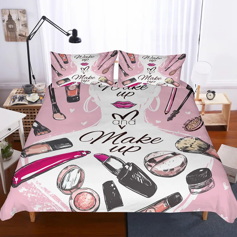 

Yi chu xin 3d cosmetic fashion duvet cover set king size bedding set luxury full size bed set bedlinen