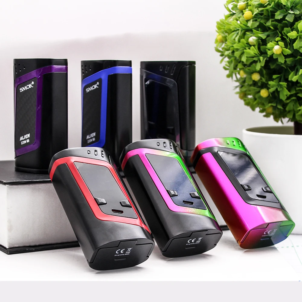 Оригинальный SMOK Alien комплект 3 мл TFV8 Baby Beast Tank 220 Вт Vape мод с батареей электронная