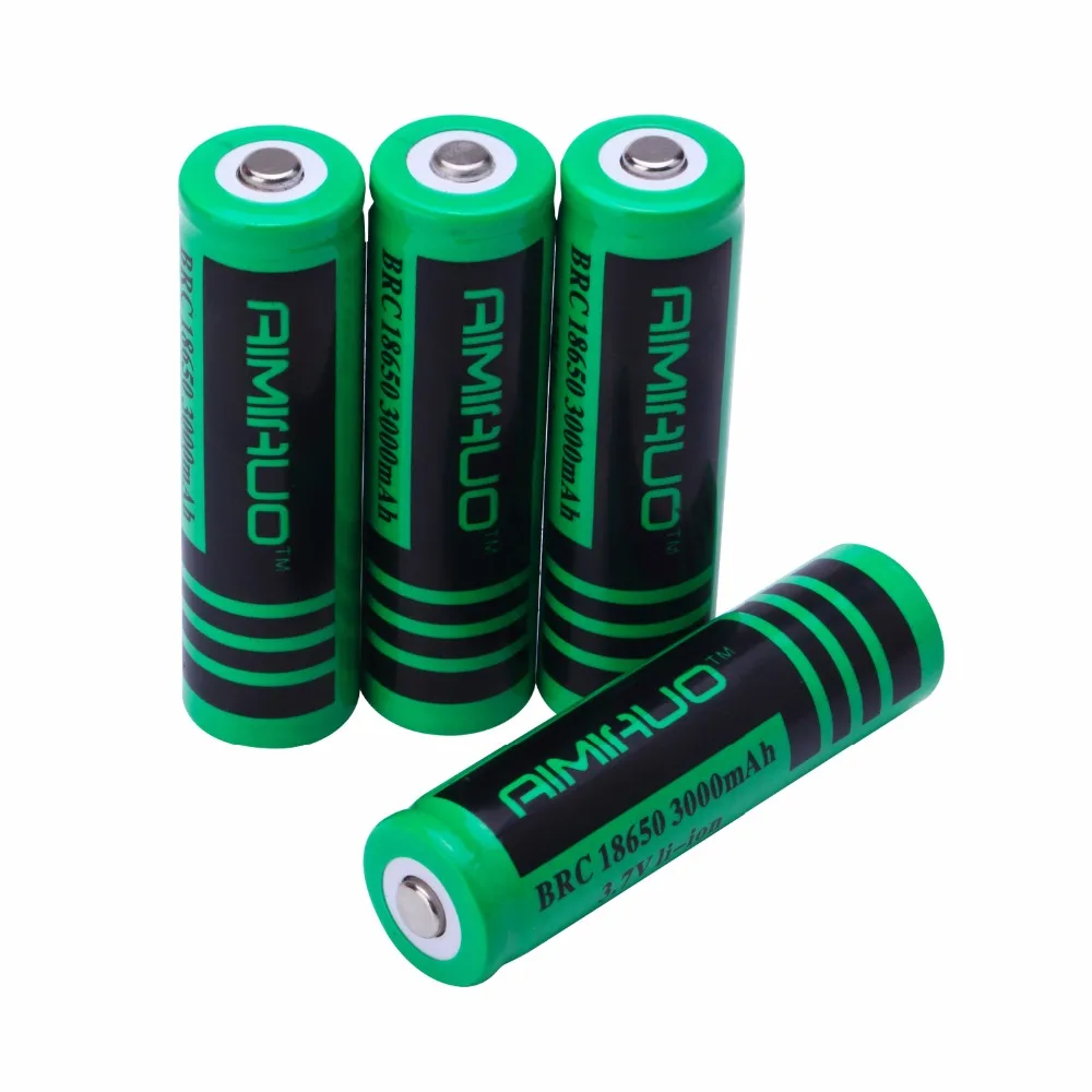 AIMIHUO 18650 аккумулятор 3000mAh 3 7 V литий ионная аккумуляторная батарея для фонарика