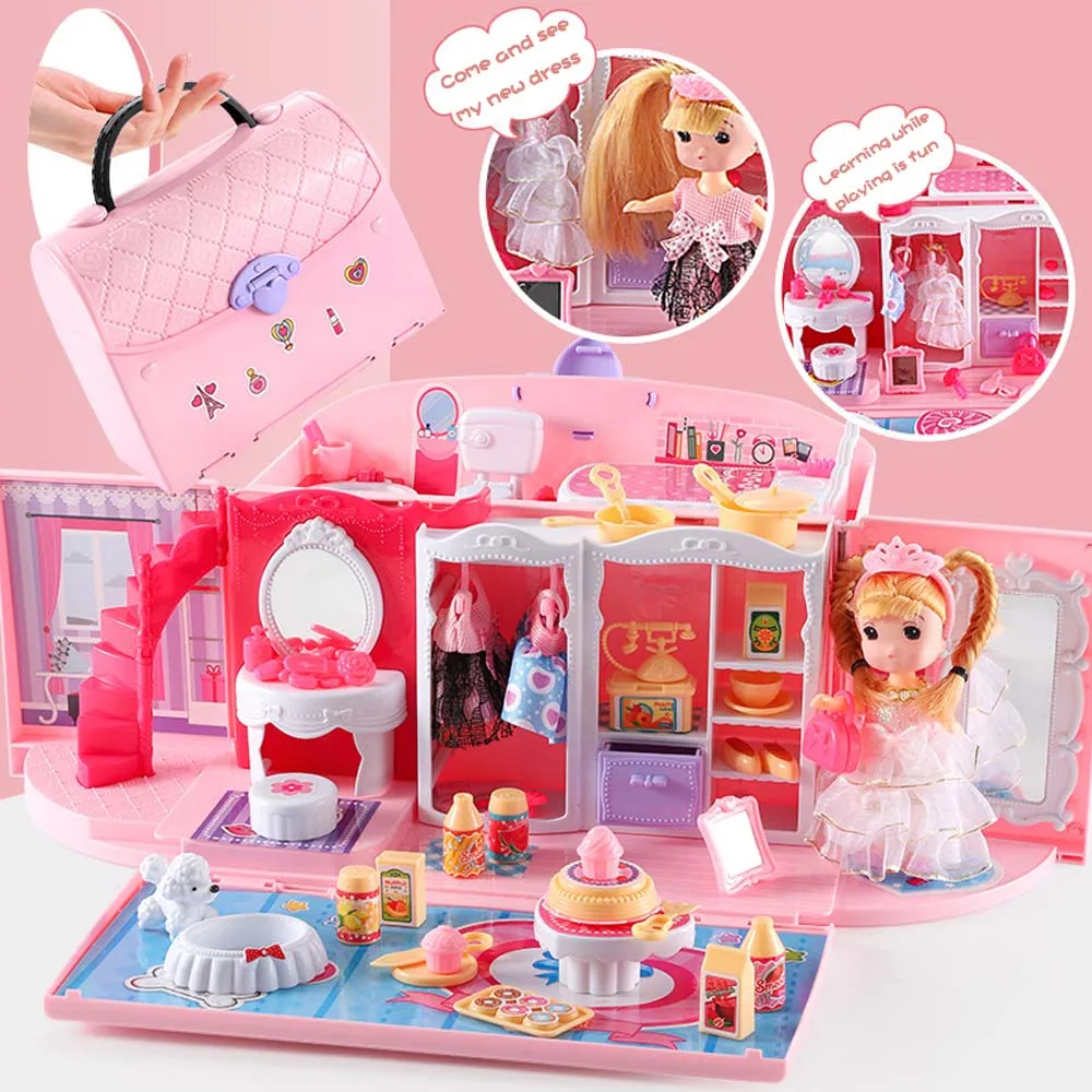 Новые детские игрушки для девочек сумочка мечты игрушечный домик принцессы