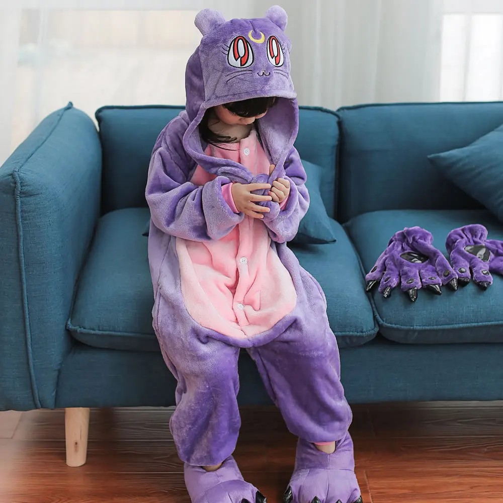 Для маленьких девочек детские пижамы унисекс дети 2018 осень зима мультфильм