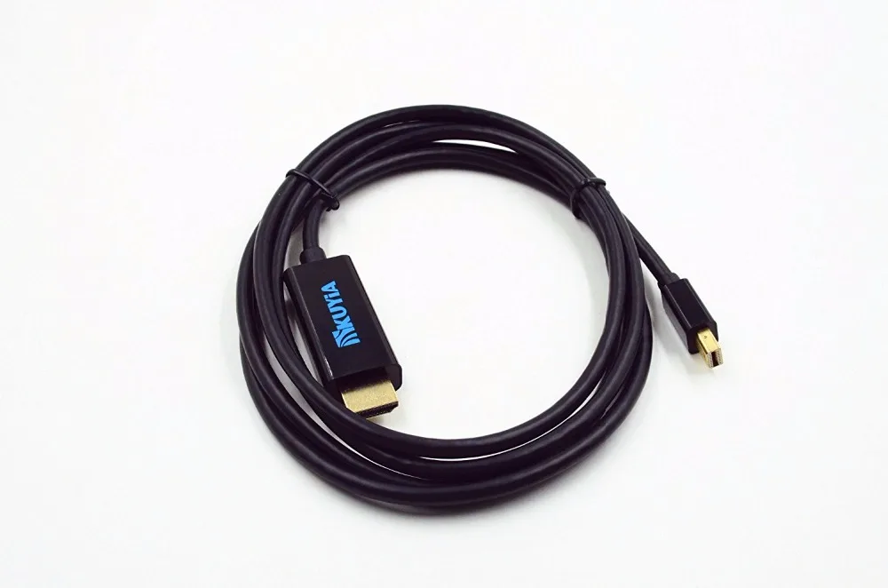 6 футов Thunderbolt MiniDisplayPort DP в HDMI адаптер конвертер кабель аудио видео HDTV для Apple Macbook