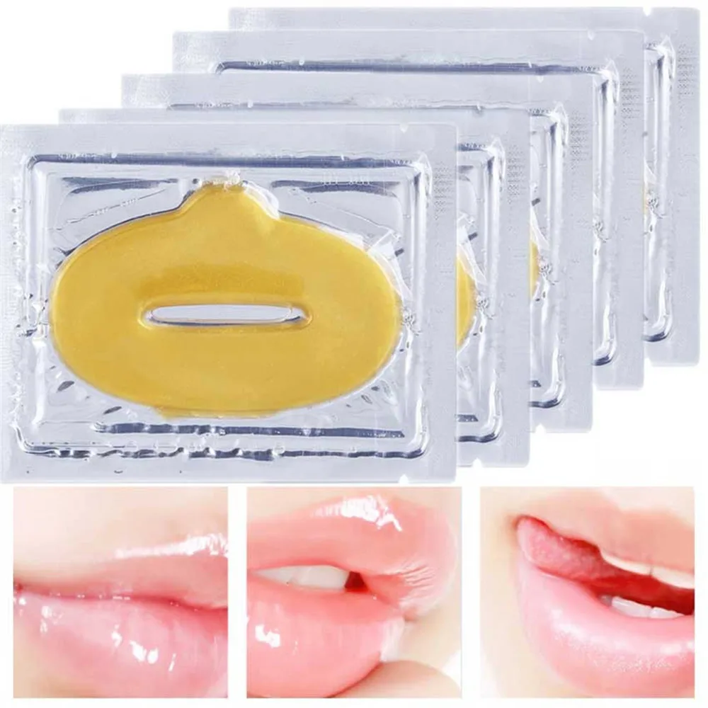 5 шт. коллагеновые маски для губ|gold collagen lip mask|collagen masklip mask |