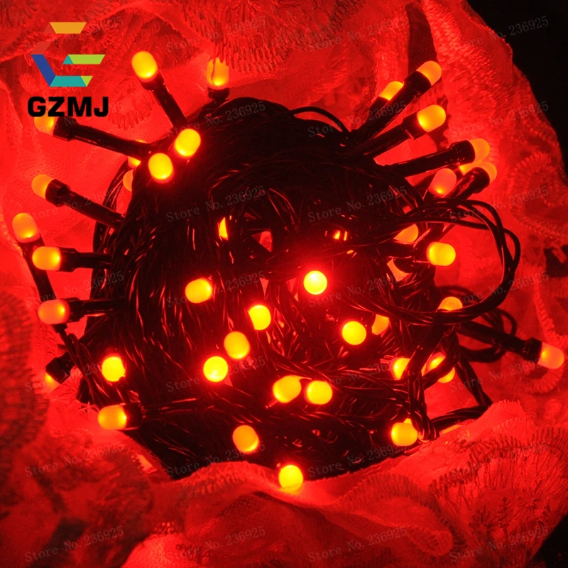 10 м водонепроницаемый Мороз противотуманные светодиодные гирлянды наружные