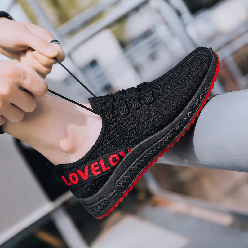 Man Casual Shoes Fashion Breathable Comfortable Cotton Cloth With Laces Wear Resistant Men Sneakers | Обувь
