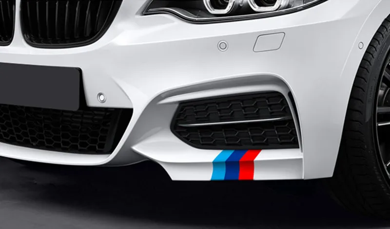 2 м цветная наклейка в полоску с флагом мощности авто капот крыша для BMW e46 e90 e60 e39 e36