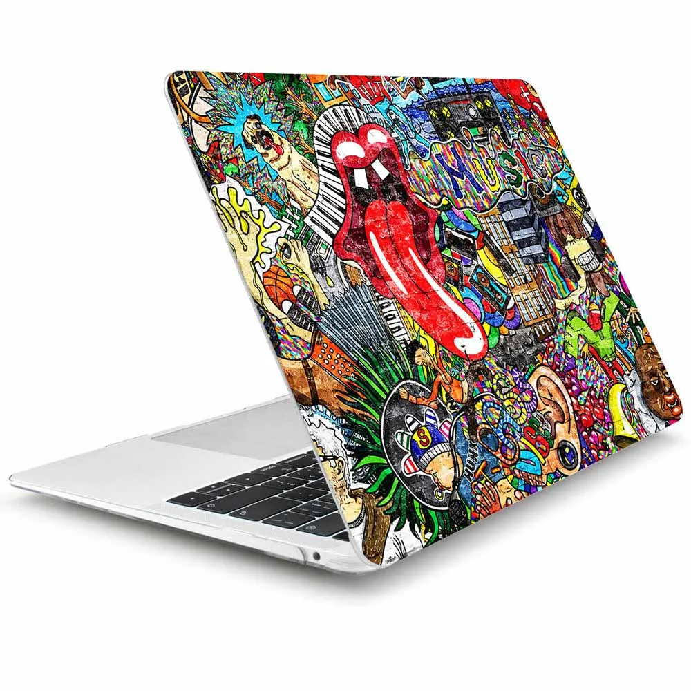 J286 Для MacBook Pro retina 12 13 15 Air 11 13,3 дюймов жесткий чехол с уникальным принтом для ноутбука Pro 1" Touch Bar A1989 A1708 - Цвет: J286