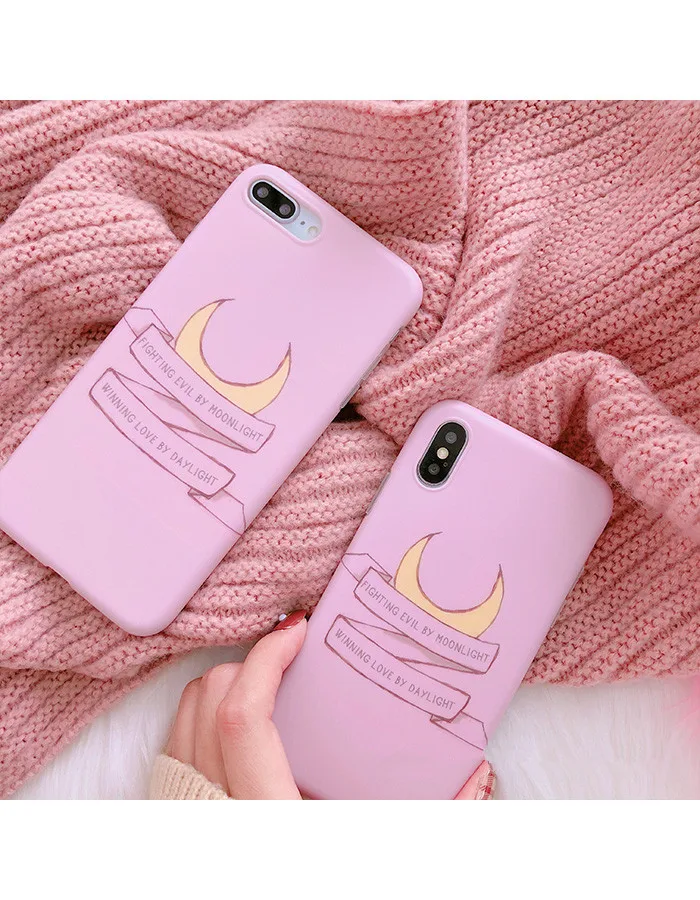 Японский кавайный аниме Сейлор Мун розовый чехол для телефона для iphone X XS XR bts мультяшный чехол силиконовый чехол для iphone 8 7 6 6s Puls