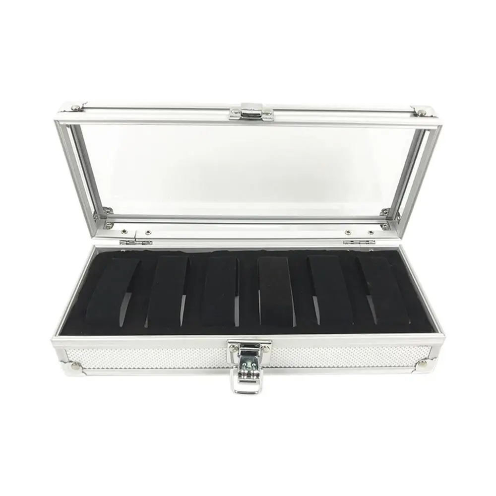 watch box 12 слотов PU кожаный дисплей наручных часов коробка для хранения Подставка Органайзер чехол для часов для хранения ювелирных изделий диспай алюминиевая коробка 5pz - Цвет: watch box