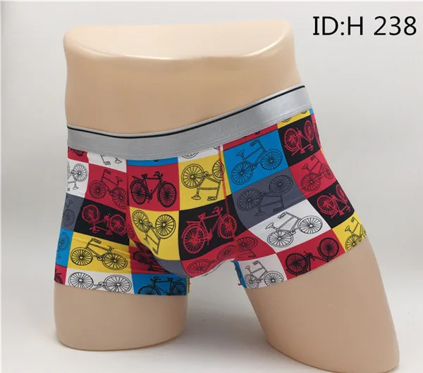 Крутые мужские трусы боксеры с флагом шелковых перьев цветное Мужское нижнее