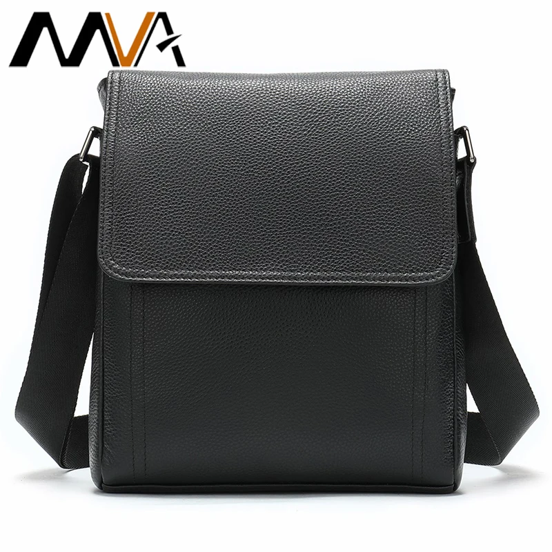 

MVA Famous Brand Leather Messenger Men's Shoulder Bag Male Casual Business Crossbody Tote Bags for Men Small Flap Handbag bolsas