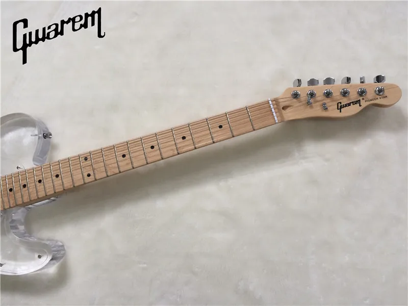 Электрогитара/гитара Gwarem luck star tele/акриловый корпус/гитара в Китае|tele guitar|electric