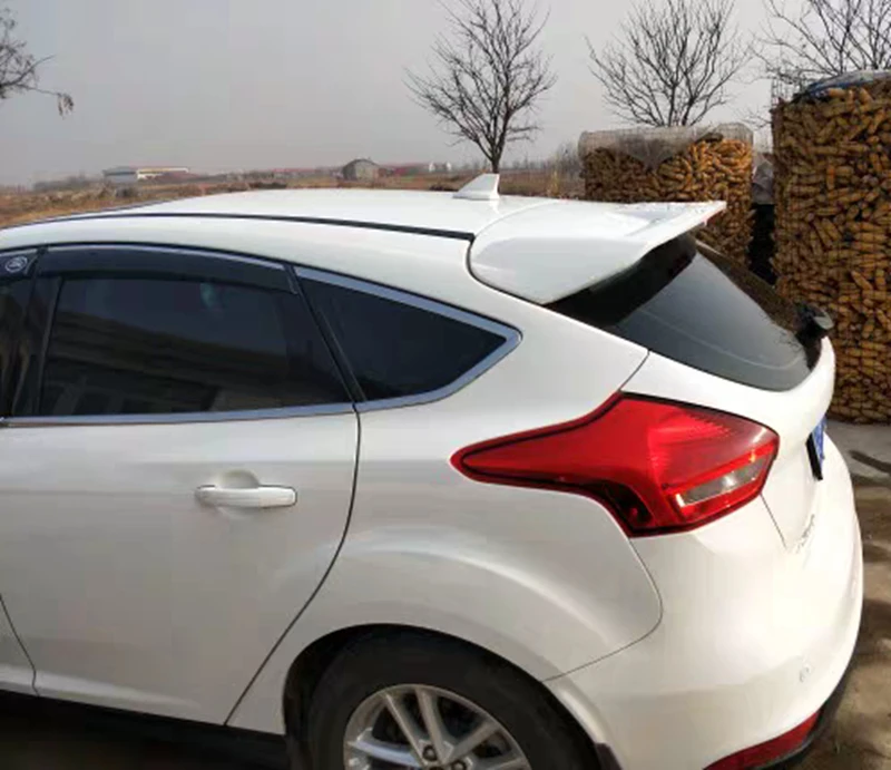 Для Ford Focus спойлер Высокое качество ABS Материал заднего крыла первоклассника Цвет задний спойлер 2012- для Ford Focus спойлер
