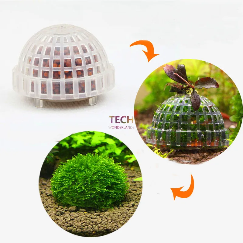 Бесплатная доставка шар из натурального искусственного Моха для аквариума