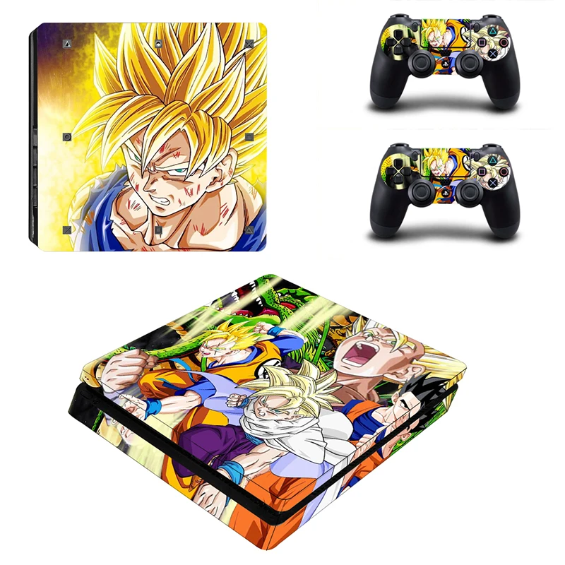 HOMEREALLY Ps4 тонкий кожи Dragon Ball сын Goku vegeta Классическая наклейка крышка для sony Playstation 4 slim консоль и контроллер