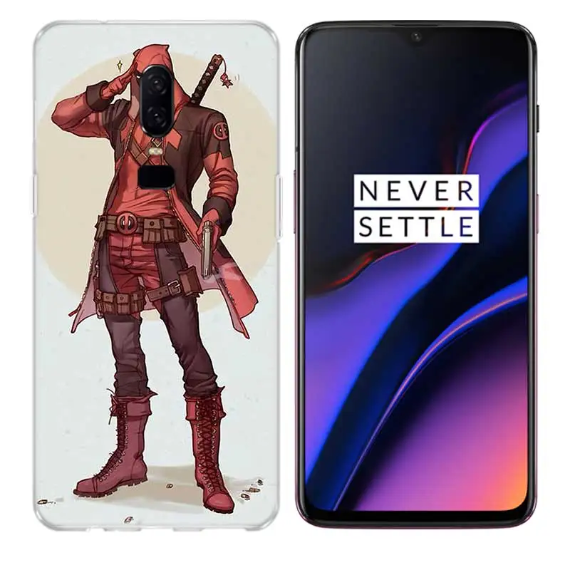 Marvel Hero Deadpool Comic Phone case Frosted Fundas Silicon Case For OnePlus 7 Pro 6T 6 5T 5 Cover |
