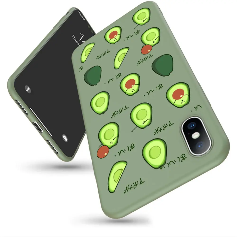 Чехол Ottwn цветы Кактус авокадо для iPhone 11 Pro XS Max 6 6s 7 8 Plus X XR 5 5S SE зеленый Растительный чехол для телефона мягкий ТПУ чехол