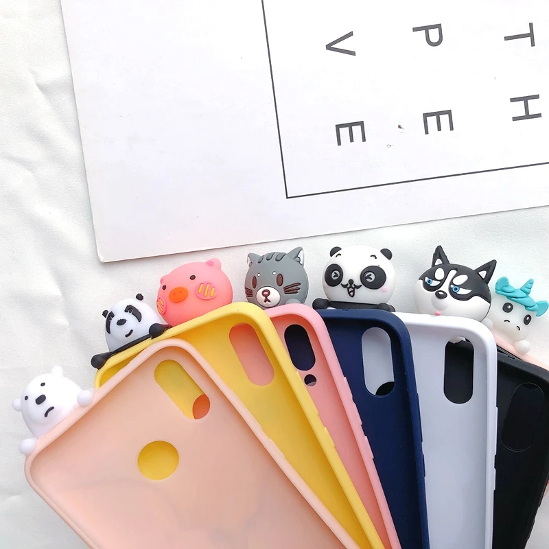 Honor 10 Lite 3D чехол для Etui Huawei P Smart чехол Чехол медведь Единорог для Funda Huawei P Smart Honor 10 Lite чехол