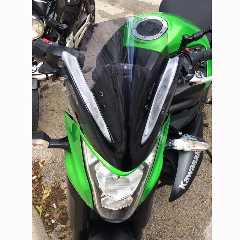 Для Kawasaki ER 6N ER6N 2012 2013 2014 2015 2016 ветровое стекло мотоцикла черное с дымом|Козырьки от