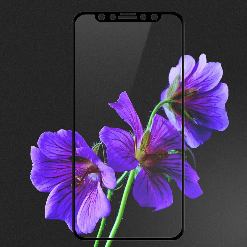 5D Round Curved Edge Tempered Glass For iPhoneX Full Cover Protective Premium Screen Protector Film | Мобильные телефоны и