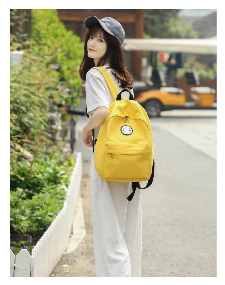 Harajuku милые женские холщовые рюкзаки, корейский Ulzzang, с принтом аниме, Kawaii, школьные сумки для подростков, девочек, водонепроницаемые, Mochila
