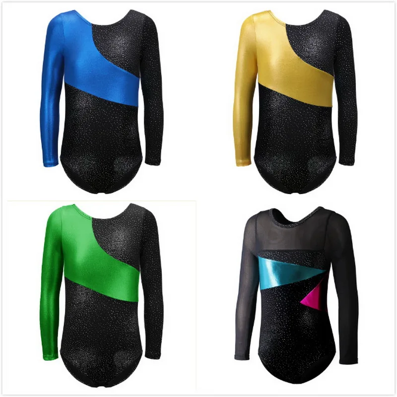 Girls Perspective Dance Leotards Ballet Dress Long Sleeves Costumes Tutu Gymnastics Dancing for Kids Dancewear | Тематическая