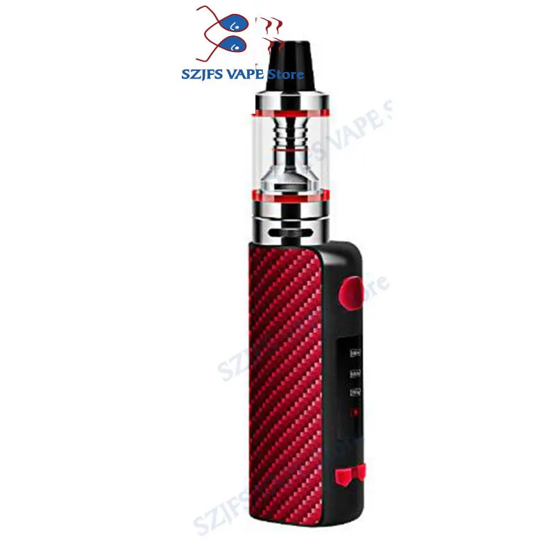 TXW 80w электронная сигарета vape box 2200mAh Встроенный аккумулятор с светодиодный огромный вапоризатор испаритель 2,5 мл электронная сигарета Vape - Цвет: red