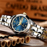 ladies watch jsdun high quality fashion mechanical female wrist watch stainless steel luxury women rose gold watch men