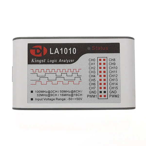 LA1010 USB логический анализатор 100 м Максимальная частота дискретизации 16 каналов MCU/ARM/FPGA инструмент отладки осциллографы