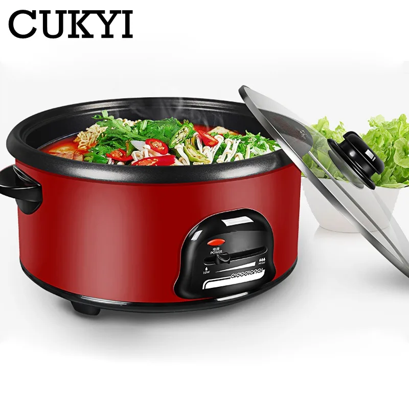 Многофункциональная электрическая мини кастрюля CUKYI 2 8 л для лапши антипригарная