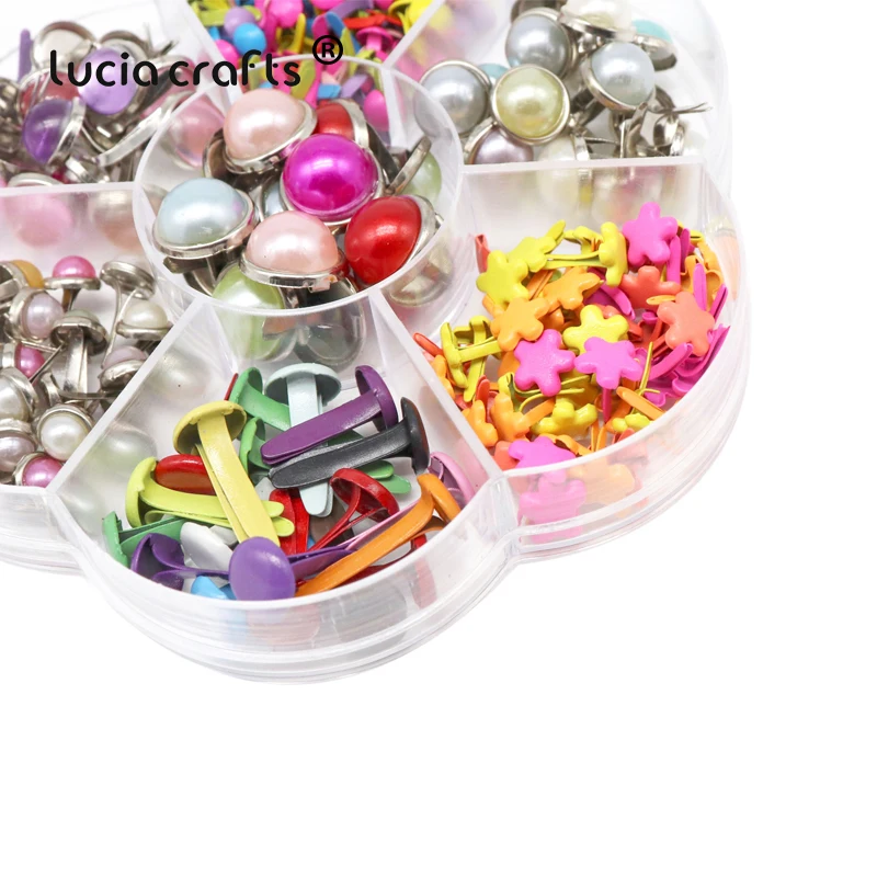 Lucia crafts 1 кор./лот разные стили окрашивание металла штифтики для DIY альбом декор украшения для скрапбукинга аксессуары G1310