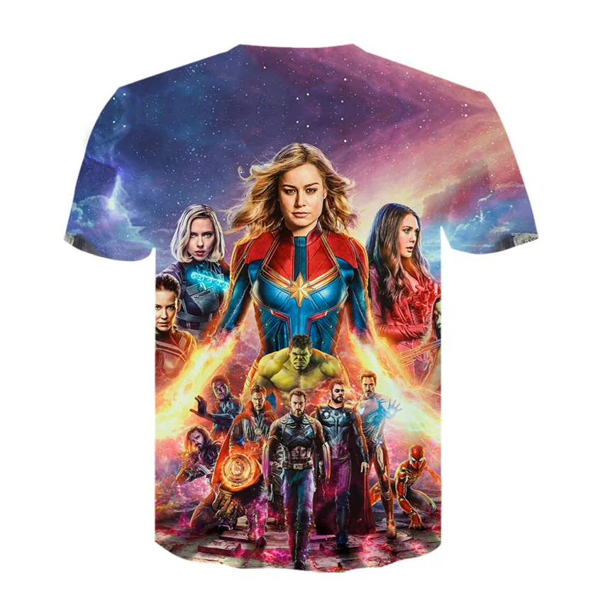 Футболка с принтом из фильма мстители Marvel на 10 годовщину самый новый модный стиль