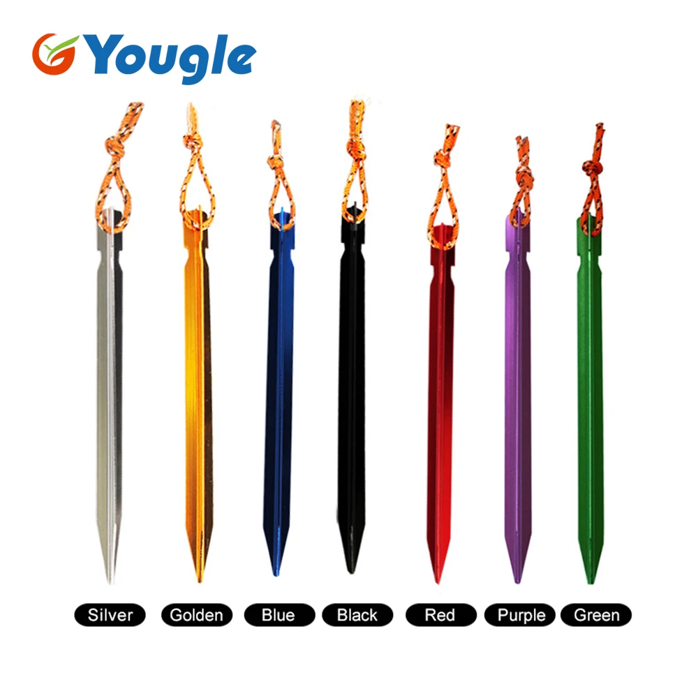 Колышки для палатки из алюминиевого сплава 10 шт./компл. 18 см|tent accessories|outdoor tent