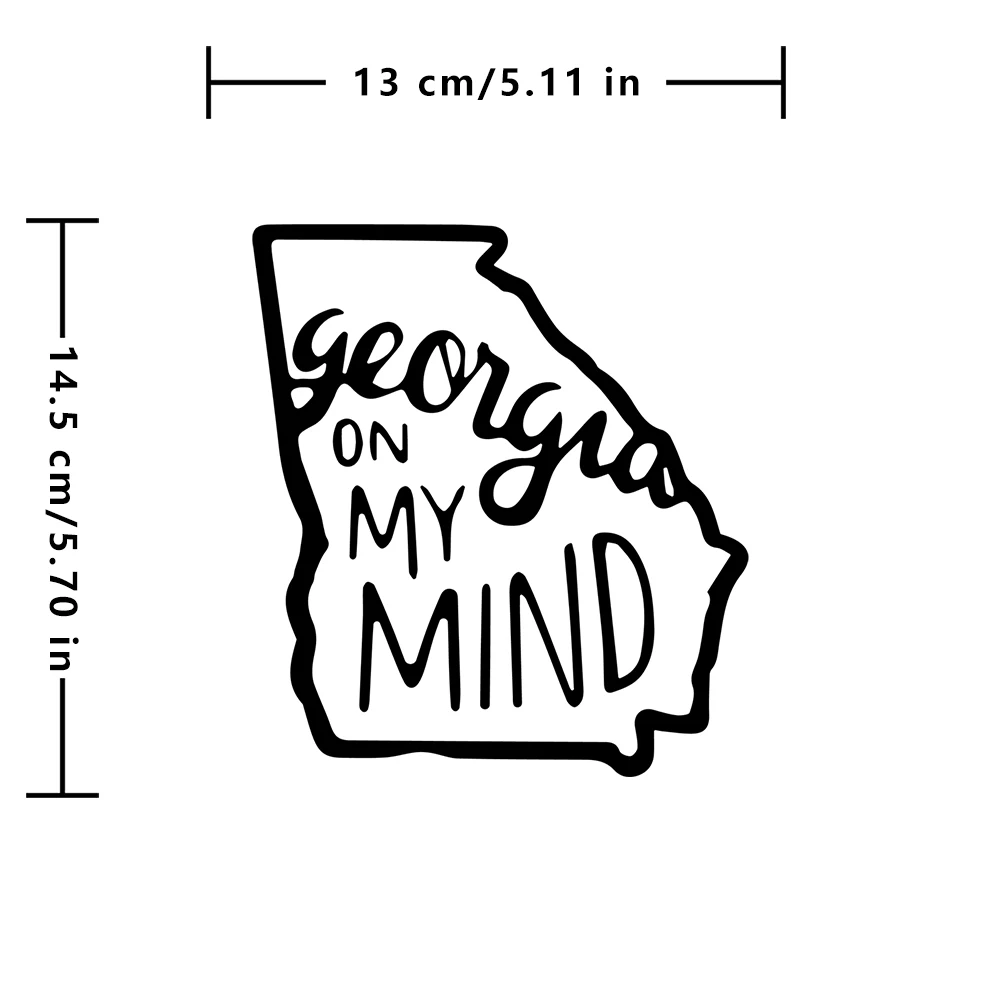Автомобильная наклейка и наклейки Georgia on my mind автомобильная украшение для