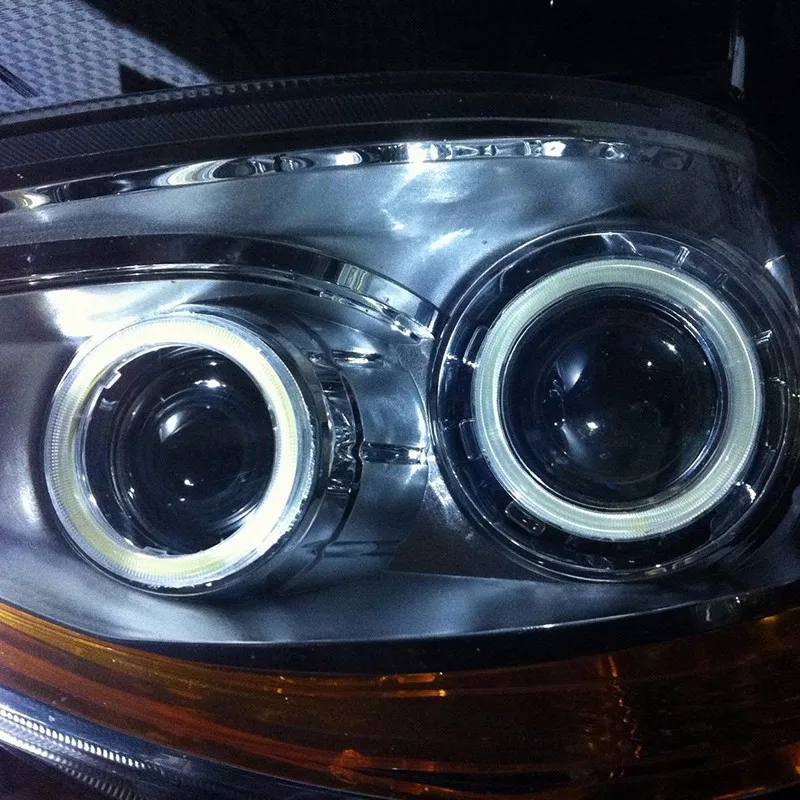 2x COB Angel Eyes Car Halo Ring Light Fog Lights 60/70/80/90/100/110/120mm LED Headlight Universal for Motorcycle | Автомобили и