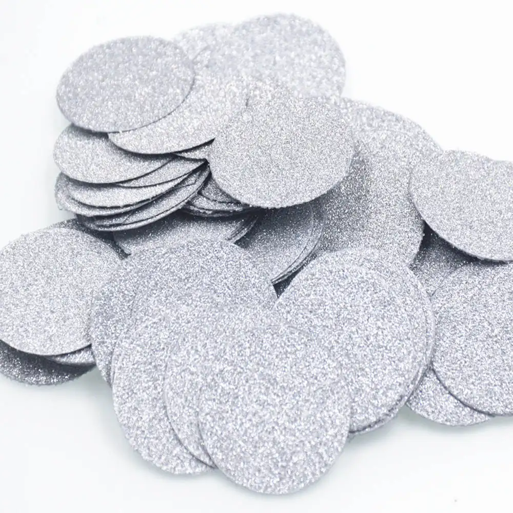 3Silver 100 шт./упак. Круглый Блеск Бумага конфетти 3 см золотистый и черный розовый для Свадебная вечеринка стол рассеивание Декор DIY Выпускной вечерние поставки - Цвет: 3Silver