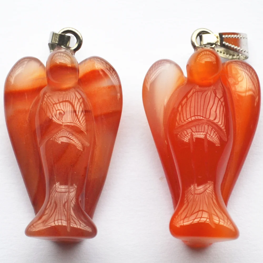 Модные подвески с натуральным красным агатом и ониксом для ожерелья ювелирные