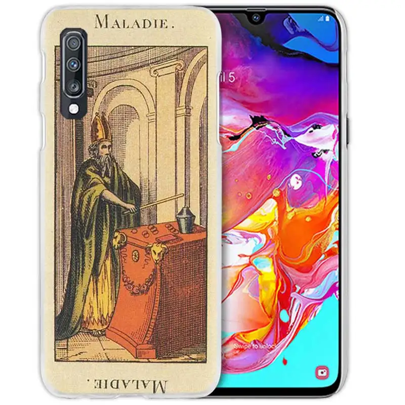 08 Таро карты чтения чехол для samsung Galaxy A50 A70 A20e A60 A40 A30 A20 A10 A8 A6 плюс A9 A7 Жесткий ПК чехол для телефона чехол для нового IPad - Цвет: 08