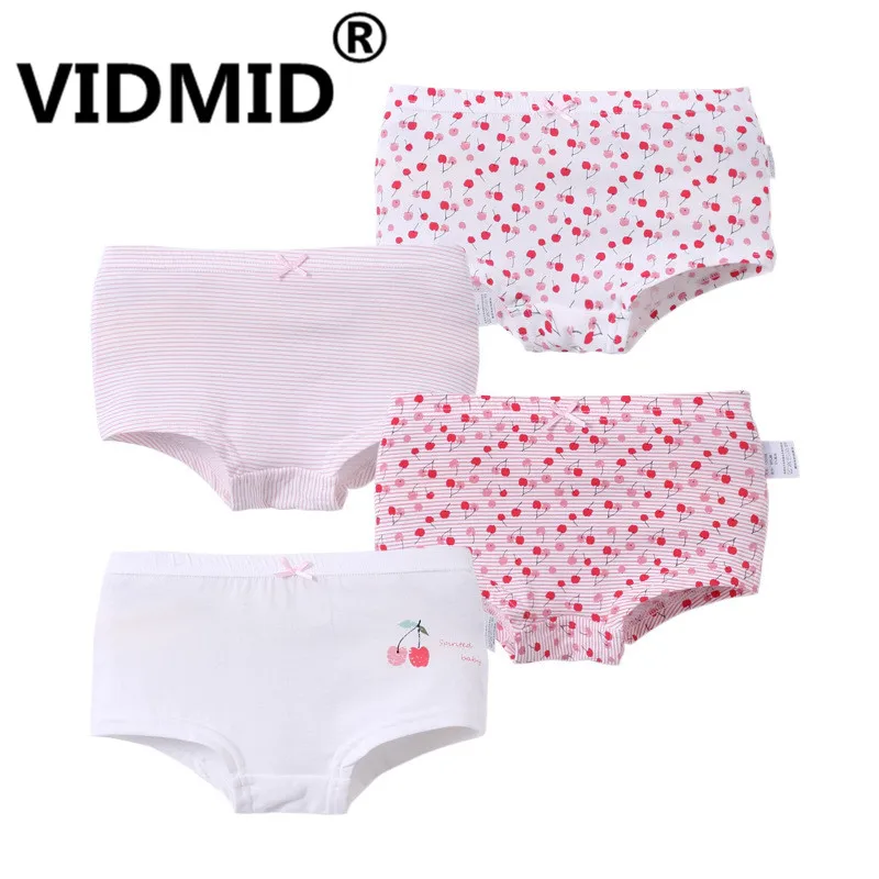 VIDMID/хлопковое детское нижнее белье для девочек; Короткие трусы для девочек; детские трусы-боксеры ярких цветов; хлопковые трусы для малышей; 7010 78
