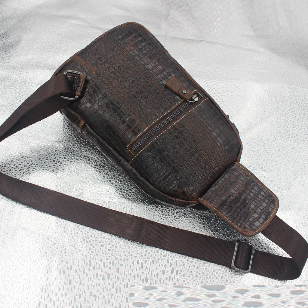 Мужская сумка мессенджер из натуральной кожи повседневная воловьей с текстурой