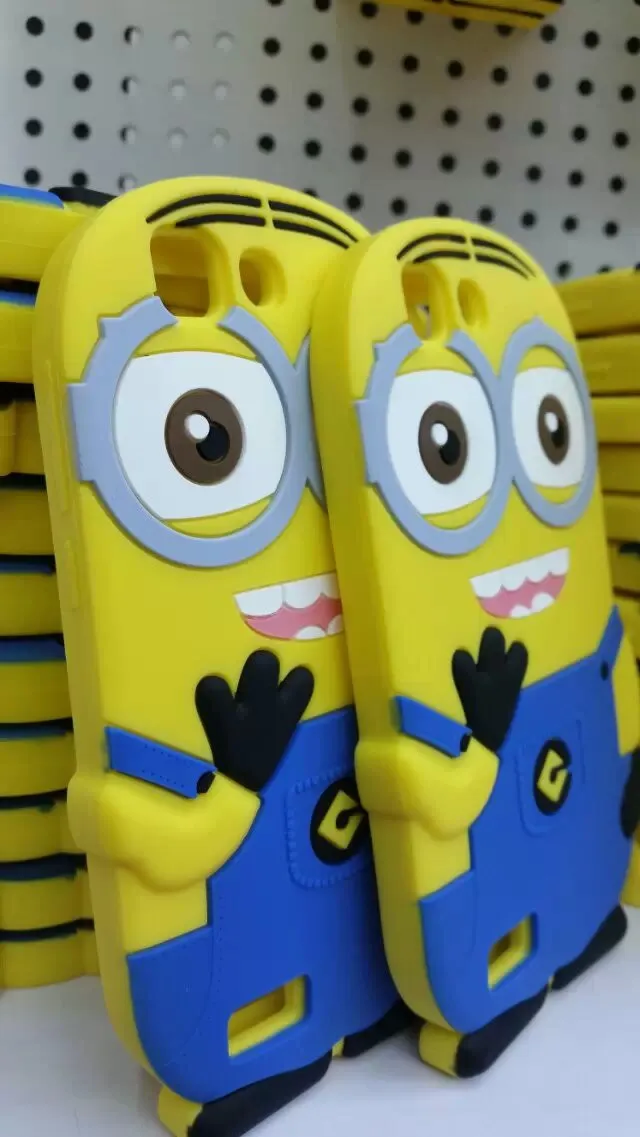 Мода милый мультфильм мягкие резиновые кремний гадкий я желтый миньон чехол для
